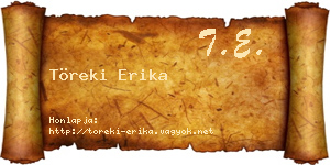Töreki Erika névjegykártya