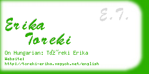 erika toreki business card